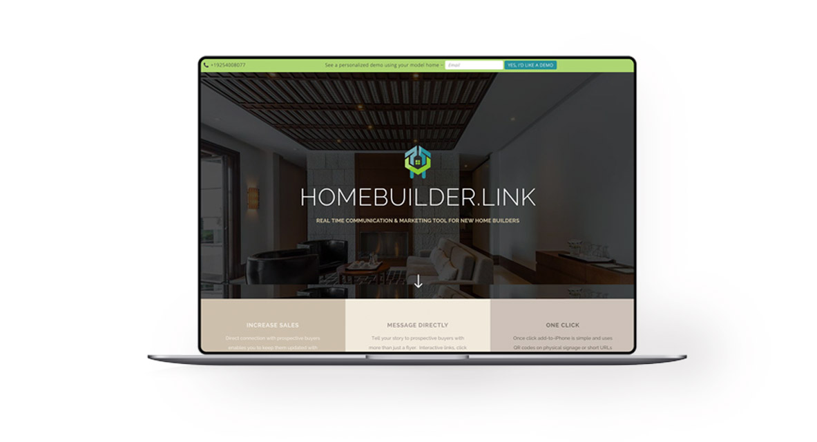 New home builder website